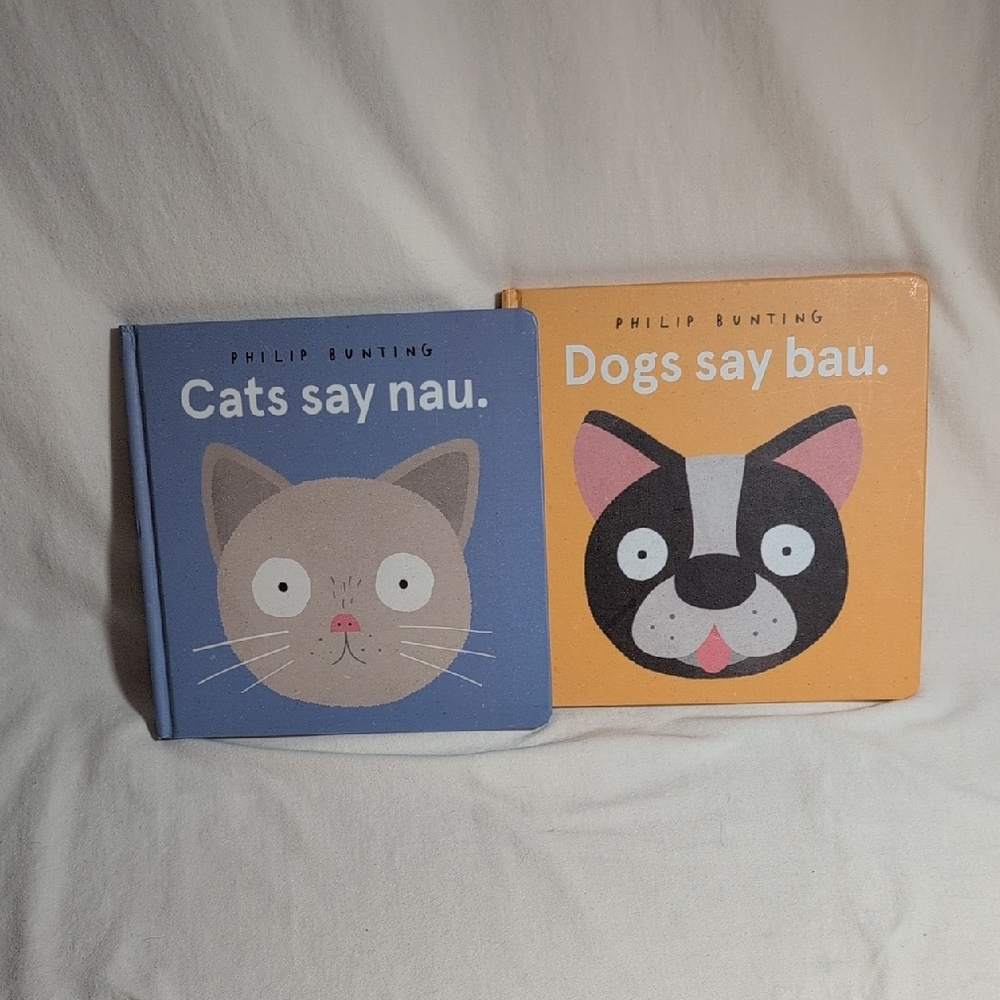'Cats Say Nau' & 'Dogs Say Bau' Books